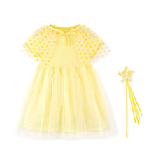 将图片加载到图库查看器，'Yellow Tinker Bell' Dress (Magic Wand, Cape Set)
