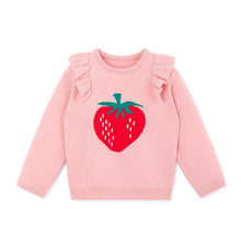 将图片加载到图库查看器，'Cream Berry' Long Sleeve Knit Top
