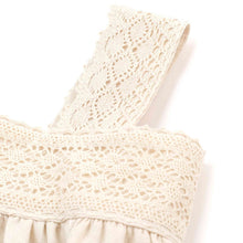 将图片加载到图库查看器，girls beige linen top
