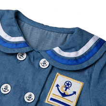 将图片加载到图库查看器，'Blue Marine Boy' Top and Bottom Set
