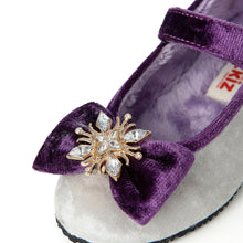 将图片加载到图库查看器，'Magical Snow Flake' Fur Mary Jane Shoes
