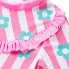 将图片加载到图库查看器，'Lala Flower' Rash Guard Swimsuit Set (Swim Cap, Pouch Set)
