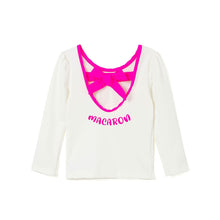 将图片加载到图库查看器，Bread Barbershop 'Neon Pink Macaron' White Rash Guard Swimsuit Set (Swim Cap, Pouch Set)
