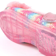 将图片加载到图库查看器，'Jewel Heart' LED Fur Mary Jane Shoes
