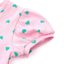 将图片加载到图库查看器，pink heart patterned t-shirt

