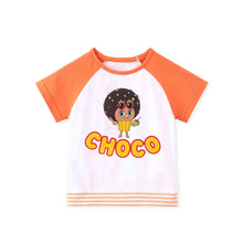 将图片加载到图库查看器，bread barbershop choco orange t-shirt
