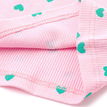 将图片加载到图库查看器，pink heart patterned t-shirt
