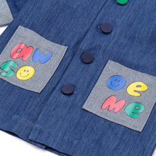 将图片加载到图库查看器，'Awesome Color Button' Denim Jacket
