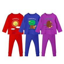 将图片加载到图库查看器，'Happy Week' Homewear Top and Bottom Set
