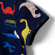 将图片加载到图库查看器，'Colorful Dinosaur' Short Sleeve T-Shirt
