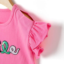 Load image into Gallery viewer, 'Smile Big' Frilled Sleeveless T-Shirt
