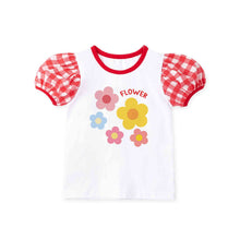 将图片加载到图库查看器，'Check Flower' Top and Bottom Set
