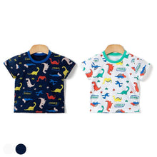 将图片加载到图库查看器，'Colorful Dinosaur' Short Sleeve T-Shirt
