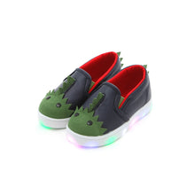 将图片加载到图库查看器，'Spiky Dinosaur' LED Slip-On Shoes
