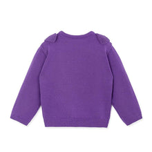 将图片加载到图库查看器，'Cream Flower' Long Sleeve Knit Top
