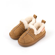 将图片加载到图库查看器，'Browny' Fur Slip-On Shoes

