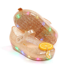 将图片加载到图库查看器，'Tok Tok Orange' LED Jelly Shoes
