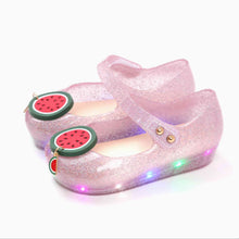 将图片加载到图库查看器，'Crunchy Watermelon' LED Jelly Shoes
