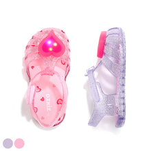 将图片加载到图库查看器，'Ruby Heart' LED Jelly Shoes
