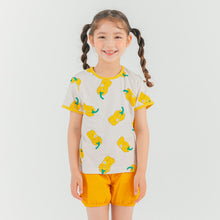 将图片加载到图库查看器，yellow bell pepper pattern outfit set
