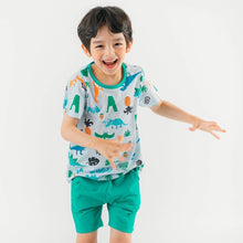 将图片加载到图库查看器，boys dinosaur pattern outfit set
