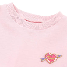将图片加载到图库查看器，girls pink sweatshirt
