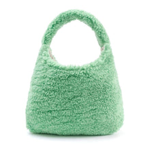 将图片加载到图库查看器，girls green puffy bag
