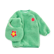 将图片加载到图库查看器，girls green puffy winter dress and bag
