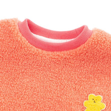 将图片加载到图库查看器，girls orange puffy winter dress
