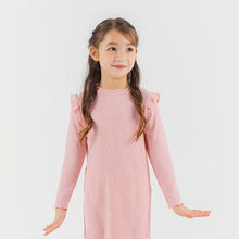 将图片加载到图库查看器，girls pink frill dress

