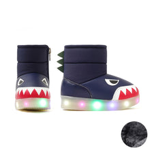 将图片加载到图库查看器，boys navy padded boots
