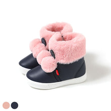 将图片加载到图库查看器，girls navy winter boots
