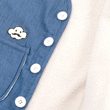 Load image into Gallery viewer, kids denim fleece vest
