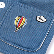 Load image into Gallery viewer, kids denim fleece vest
