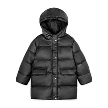 将图片加载到图库查看器，kids black padded jacket
