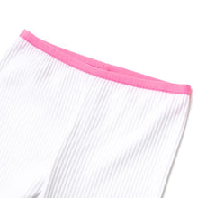 将图片加载到图库查看器，kids white leggings
