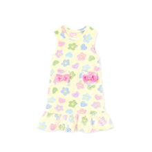 将图片加载到图库查看器，girls yellow pajama dress
