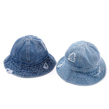 将图片加载到图库查看器，kids denim bucket hat
