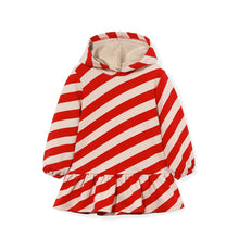 将图片加载到图库查看器，girls red striped dress
