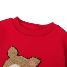 将图片加载到图库查看器，girls red fleece dress
