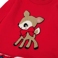 将图片加载到图库查看器，girls red fleece dress
