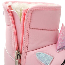 将图片加载到图库查看器，girls pink padded boots
