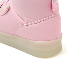 将图片加载到图库查看器，girls pink padded boots
