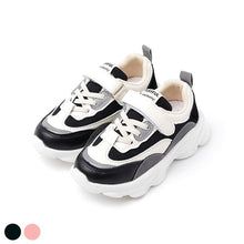Load image into Gallery viewer, toddler and kids black sneakers
