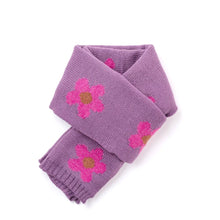将图片加载到图库查看器，girls purple knit scarf

