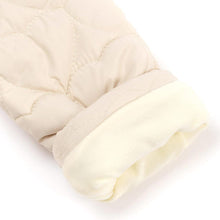 将图片加载到图库查看器，girls ivory quilted jacket
