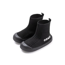 Load image into Gallery viewer, kids black sock sneakers
