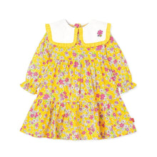 Load image into Gallery viewer, girls yellow flower dress
