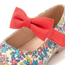 将图片加载到图库查看器，girls flower mary jane shoes
