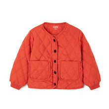将图片加载到图库查看器，kids orange quilted jacket

